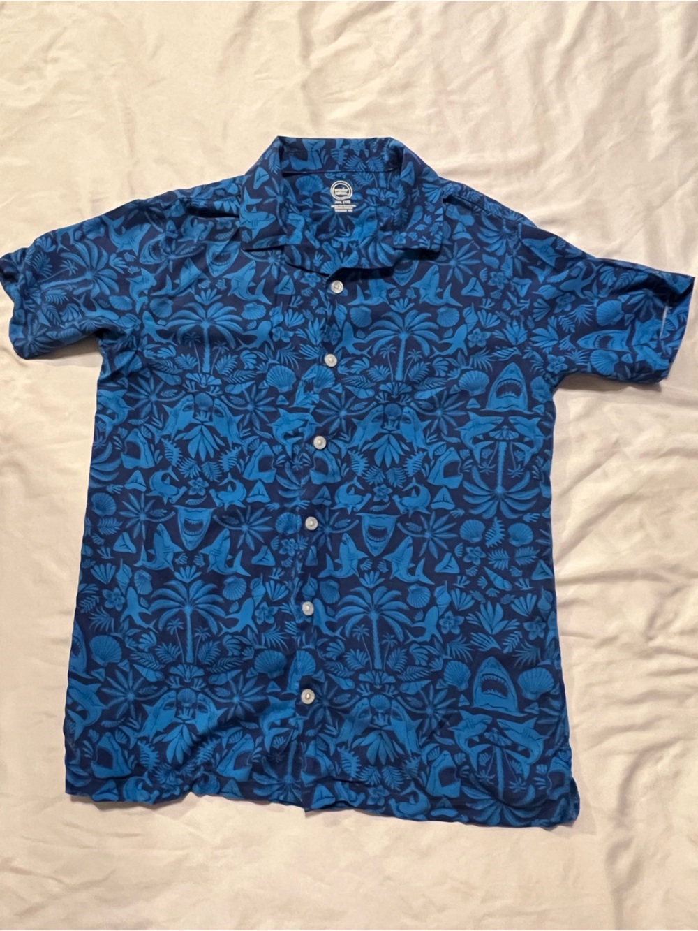 wonder nation Blue Tropical-Print Men's Shorts